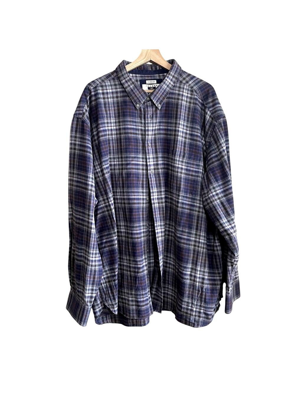 Joseph Abboud classic fit‎ cotton cashmere blend button down shirt men's size 3X